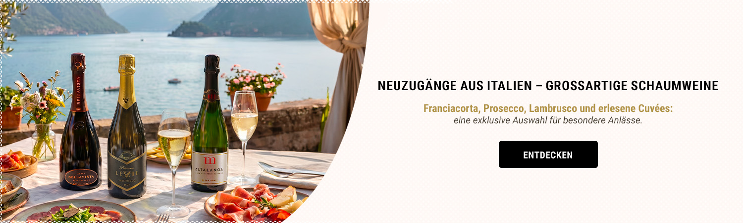 Neuzugänge aus Italien – großartige Schaumweine