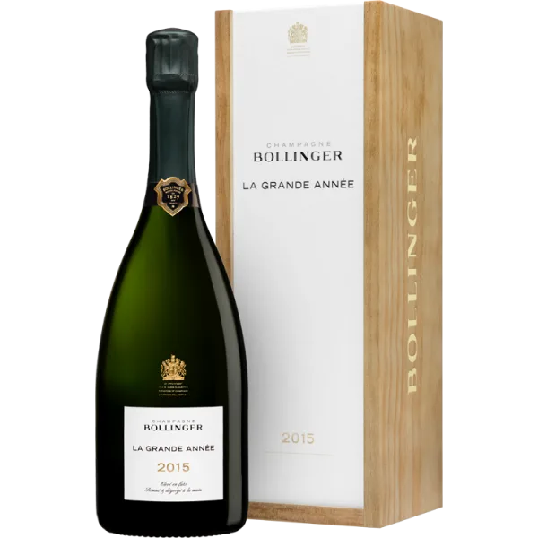 Champagne Bollinger - La Grande Année 2015 - Caisse Bois