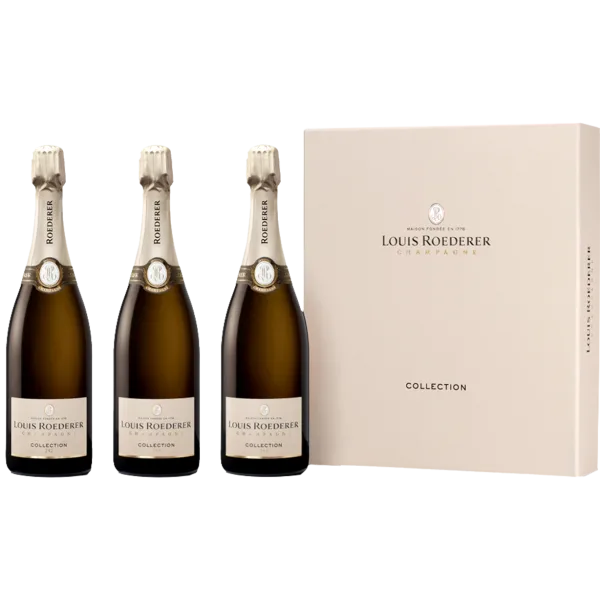 Champagne Louis Roederer - Collection Trilogie 242, 243, 244 - Coffret