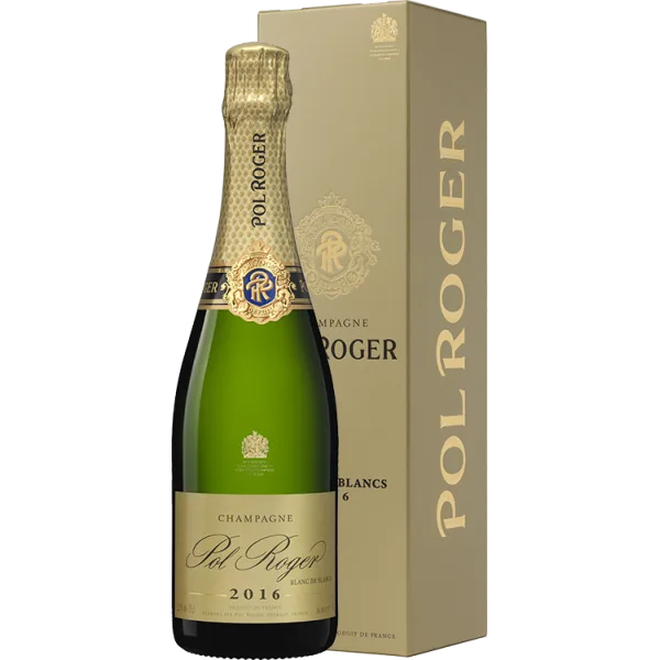 Champagne Pol Roger - Blanc de Blancs 2016 - Geschenkverpakking