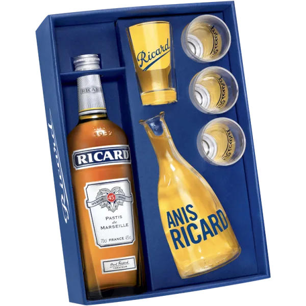 Cofanetto Ricard Années 50 - Edizione Speciale + 1 Caraffa & 4 Bicchieri