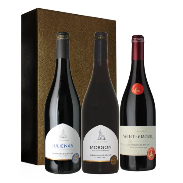 Estuche 3 Botellas - Les Clochers du Beaujolais - Vignerons de Bel Air