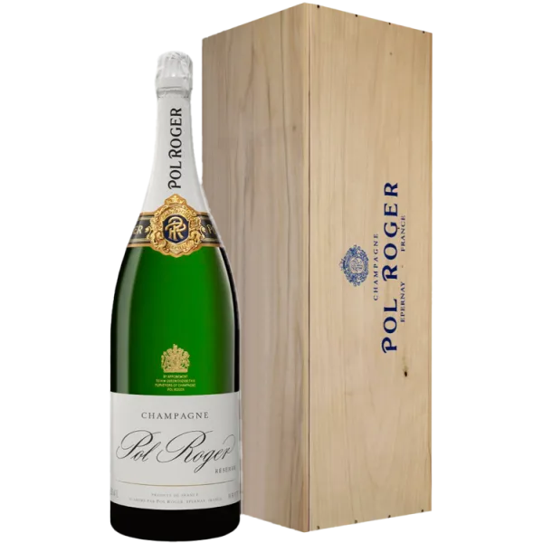 Jéroboam - Champagne Pol Roger - Réserve Brut - Houten Kist