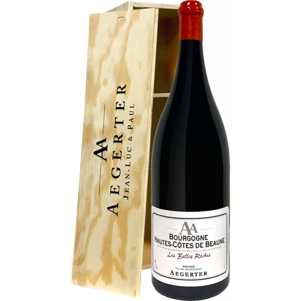 Jéroboam Hautes Côtes de Beaune "Les Belles Roches" 2025 - Aegerter en Houten Kist