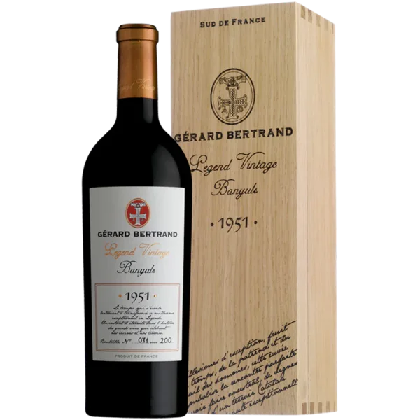 Legend Vintage 1974- Cofanetto di Legno - Gerard Bertrand