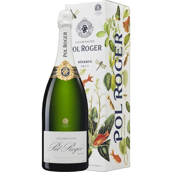 Magnum - Champagne Pol Roger - Brut Réserve - Met Geschenkverpakking