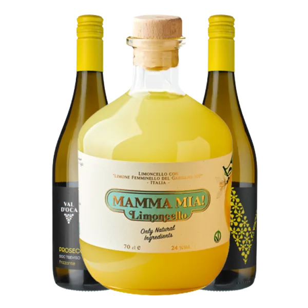 Pack Cóctel - Limoncello Spritz - Prosecco Treviso Extra Dry y Limoncello Mamma Mia!