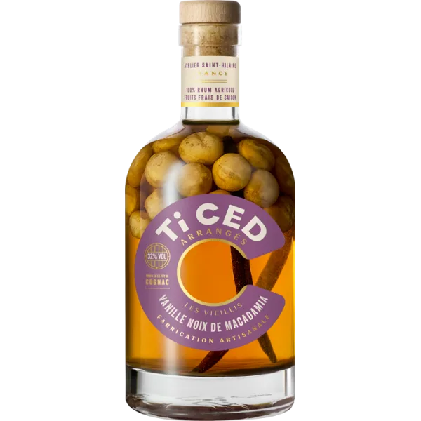 Ron arrangé - Ti Ced - Vainilla Nuez de Macadamia