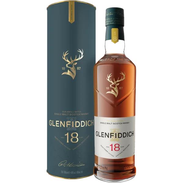 Whisky - Glenfiddich Small Batch 18 Jaar - Geschenkverpakking