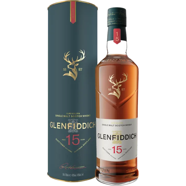 Whisky - Glenfiddich - Solera 15 Jaar - Geschenkverpakking